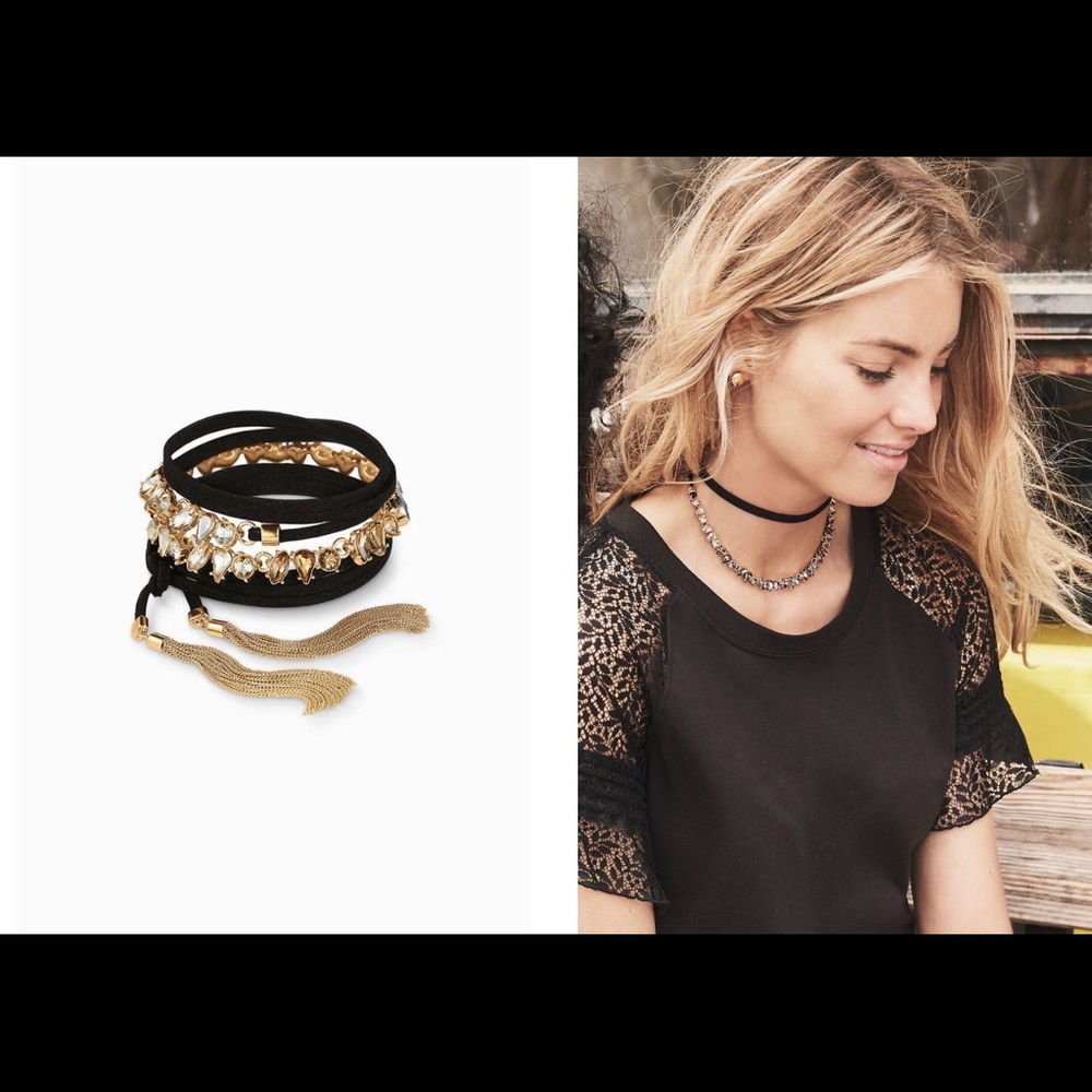 Stella & Dot Eliza Fringe 5 In 1 Necklace